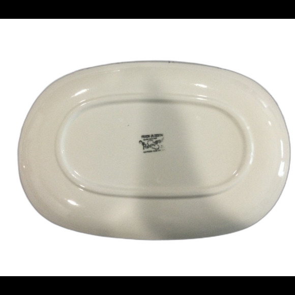 Vintage Metlox Pottery Poppytrail Peach Blossom Serving Dish 9in x 6in - Picture 3 of 5